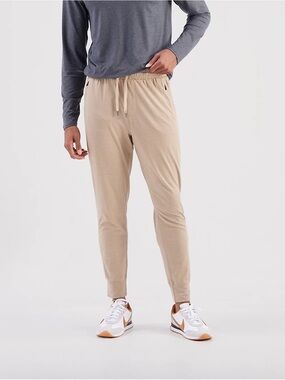NWT R.O.W. Adam Luxe Men's Casual Drawstring Joggers in Chinchilla XXL